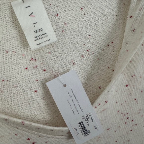 LIVI ACTIVE Lane Bryant Sleeveless V-Neck French Terry Hooded Tank - Picture 9 of 9